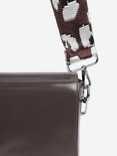 Ручка для сумки «Леопард», стропа, с карабинами, 139±3×3.8 см, молочная, коричневая