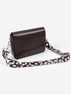 Ручка для сумки «Леопард», стропа, с карабинами, 139±3×3.8 см, молочная, коричневая - Фото 7