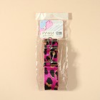 Ручка для сумки «Орнамент леопард», стропа, с карабинами, 139 ± 3 × 3,8 см, цвет ярко-розовый - Фото 7