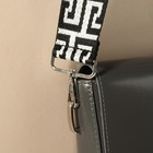 Ручка для сумки «Орнамент греческий», стропа, с карабинами, 139 ± 3 × 3,8 см, цвет чёрно-белый - фото 8514976