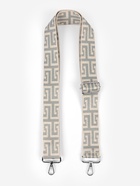 Ручка для сумки «Орнамент греческий», стропа, с карабинами, 139±3×3.8 см, серо-молочная - Фото 3