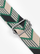 Ручка для сумки «Стрелки», стропа, с карабинами, 139±3×3.8 см, зелёная, чёрная - Фото 4