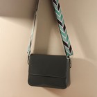 Ручка для сумки «Орнамент стрелки», стропа, с карабинами, 139 ± 3 × 3,8 см, цвет зелёный/чёрный - Фото 5