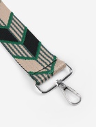 Ручка для сумки «Стрелки», стропа, с карабинами, 139±3×3.8 см, зелёная, чёрная - Фото 5