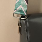 Ручка для сумки «Орнамент стрелки», стропа, с карабинами, 139 ± 3 × 3,8 см, цвет зелёный/чёрный - Фото 6
