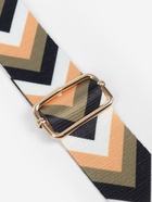 Ручка для сумки «Стрелки», стропа, с карабинами, 139±3×3.8 см, бежевая, белая, чёрная - Фото 4