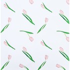 Пленка для цветов матовая, "Акварельные тюльпаны", 56х56см, розовые - Фото 3