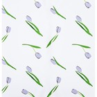 Пленка для цветов матовая, "Акварельные тюльпаны", 57х56см, сиреневые - Фото 3