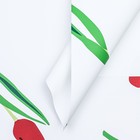Пленка для цветов матовая, "Акварельные тюльпаны", 56х56см, бордовые - фото 8435170