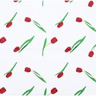 Пленка для цветов матовая, "Акварельные тюльпаны", 56х56см, бордовые - Фото 3