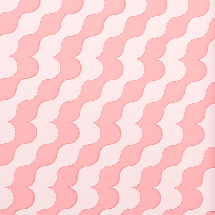 Пленка для цветов матовая, "Паттерн любви", 57х56см, розовый