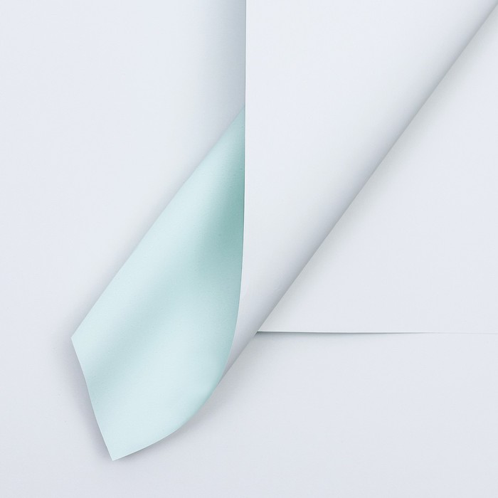 Пленка для цветов матовая, небесно голубой, 56×57 см - Фото 1