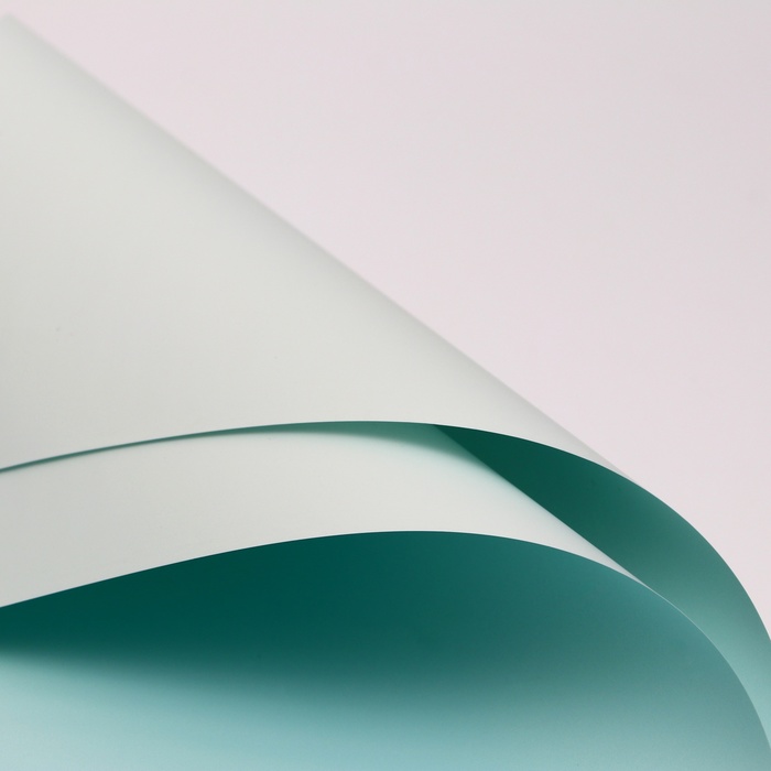 Пленка для цветов матовая, мятно - бирюзовый, 56×57 см - Фото 1