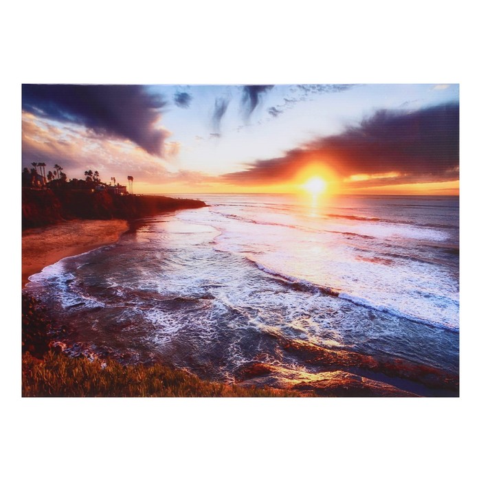 Картина "Пляж на закате" 50*70 см - Фото 1