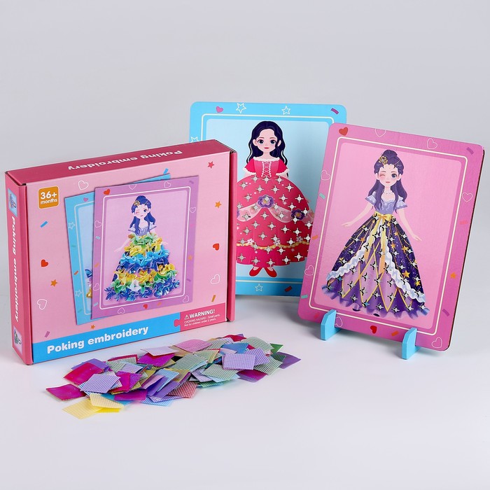 Развивающая игра «Платье для куклы» 18 × 20,5 × 4 см - Фото 1
