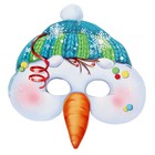 Костюм "Снеговик с черным ведром" комбинезон, маска, шарф рост 98-104 - Фото 2