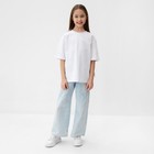 Футболка детская MINAKU:Basic line kids, белая, рост 98 см - Фото 5