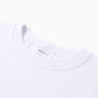 Футболка детская MINAKU:Basic line kids, белая, рост 98 см - Фото 8