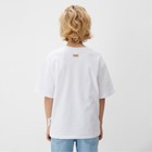 Футболка детская MINAKU:Basic line kids, белая, рост 104 см - Фото 4