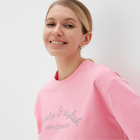 Футболка оверсайз женская MINAKU FIT: SPORTY & STYLISH, светло-розовая, размер 44 - фото 47177351