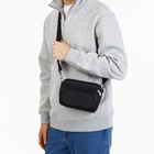 Сумка мужская через плечо, Sacvoyage на молнии, 3 наружных кармана, 20×8×13 см, чёрная - Фото 4