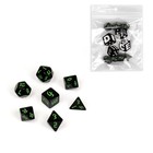 Набор кубиков для D&D (Dungeons and Dragons, ДнД) "Время игры", серия: D&D, 7 шт, зеленые - фото 110390791