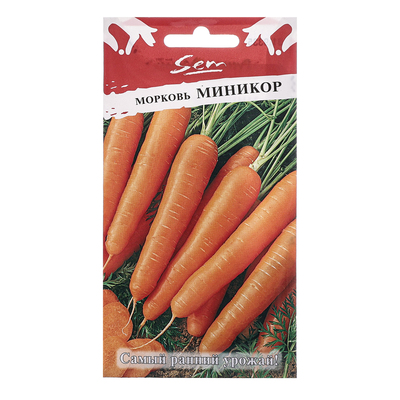 Семена Морковь "Миникор", ц/п, 2 г