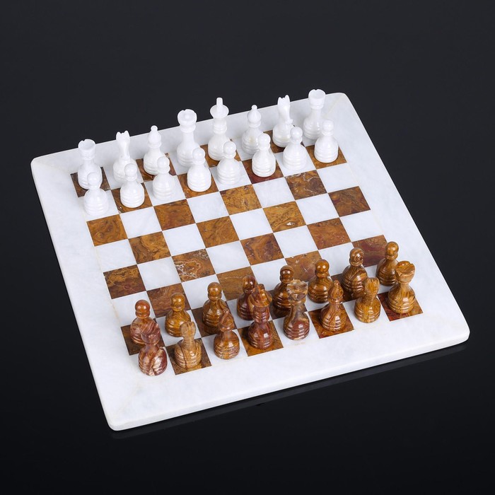 Шахматы «Элит»,  доска 30х30 см, оникс, - фото 1906520595
