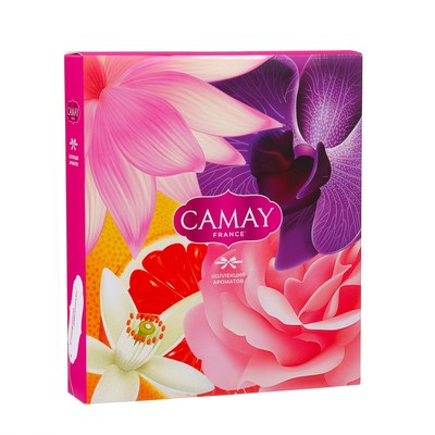Набор мыла Camay: с ароматом розы,черной орхидеи,грейпфрута,акватичных цветов, 4 шт по 85 г