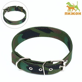 Ошейник брезентовый двухслойный «Камуфляж», 72×3.5 см