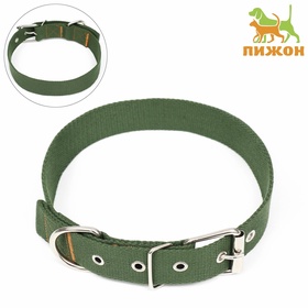Ошейник брезентовый однослойный, 72×3.5 см, хаки
