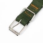 Ошейник брезентовый однослойный, 52×2 см, хаки - Фото 6