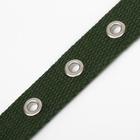 Ошейник брезентовый однослойный, 52×2 см, хаки - Фото 7
