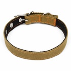 Ошейник брезентовый с подкладом, 52 х 2 см, песочный - Фото 3