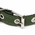 Ошейник брезентовый с подкладом, 52×2 см, тёмно-зелёный - Фото 4