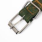 Ошейник брезентовый двухслойный, 52×2 см, тёмно-зелёный - Фото 6