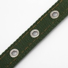 Ошейник брезентовый двухслойный, 52×2 см, тёмно-зелёный - Фото 7