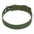 Ошейник брезентовый однослойный, 58×2.5 см, хаки - Фото 3
