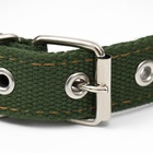 Ошейник брезентовый двухслойный, 59.5×2.5 см, хаки - Фото 4