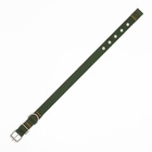 Ошейник брезентовый двухслойный, 59.5×2.5 см, хаки - Фото 5