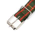 Ошейник брезентовый безразмерный двухслойный, 58×2.5 см, хаки/красный - Фото 6