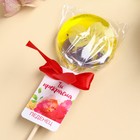 Леденец с цветком внутри «Ты прекрасна», вкус: экзотика, БЕЗ САХАРА, 25 г. - фото 23422304