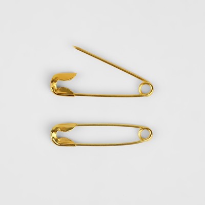 Булавки английские, 19 мм, 50 шт., цвет золотой