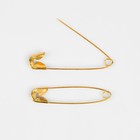 Булавки английские, 45 мм, 500 шт, цвет золотой - Фото 2