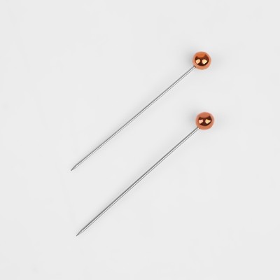 Булавки портновские, 38 мм, 50 шт., цвет бронзовый