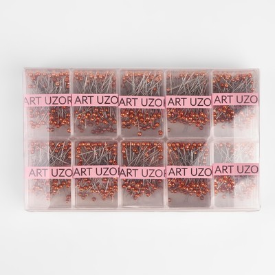 Булавки портновские, 38 мм, 50 шт., цвет бронзовый