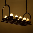 Люстра "Сомелье" 10хЕ27 40Вт черный 83х30х40-140см - фото 23437286