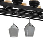 Люстра "Сомелье" 10хЕ27 40Вт черный 83х30х40-140см - фото 23437288