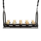 Люстра "Сомелье" 10хЕ27 40Вт черный 83х30х40-140см - фото 23437289