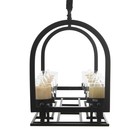 Люстра "Сомелье" 10хЕ27 40Вт черный 83х30х40-140см - фото 23437290